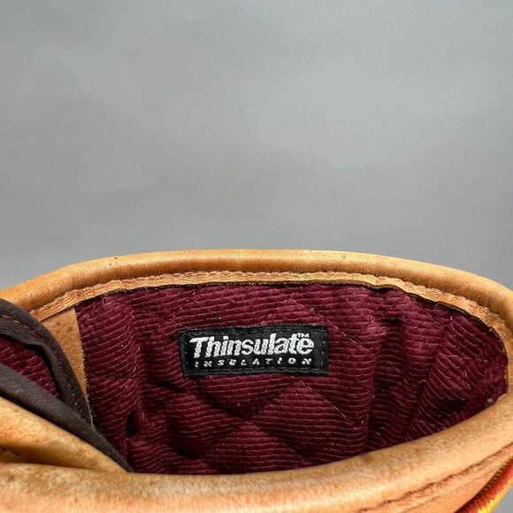 L.L. Bean Men's Size 9 8" Gore-Tex Insulated Brown Leather Bean Boots - Picture 12 of 14